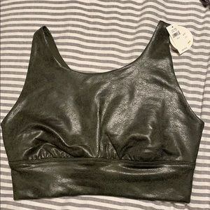 NWT Aerie OFFLINE The Hugger Crackle Sports Bra